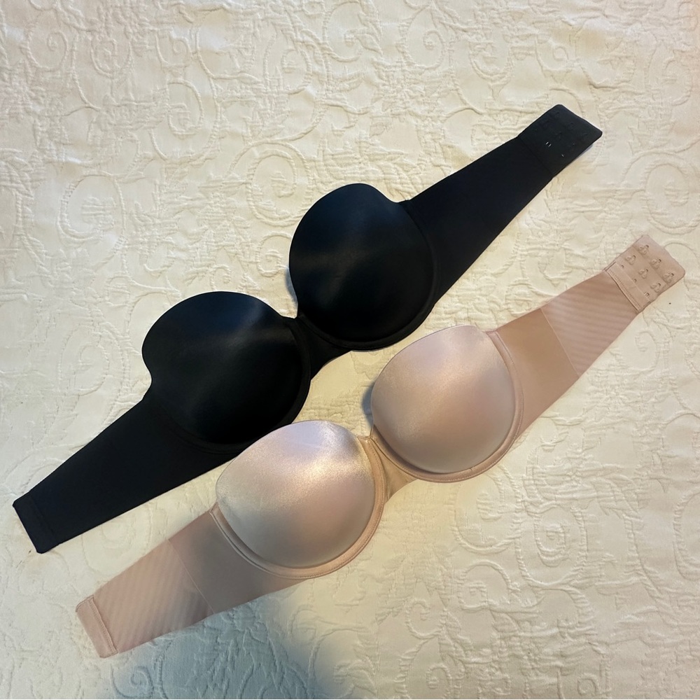 SPANX Strapless Convertible Smooth Bra in Black and Nude